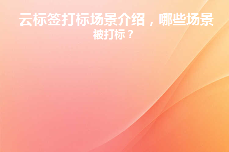云标签打标场景介绍哪些场景会被打标？(图1)