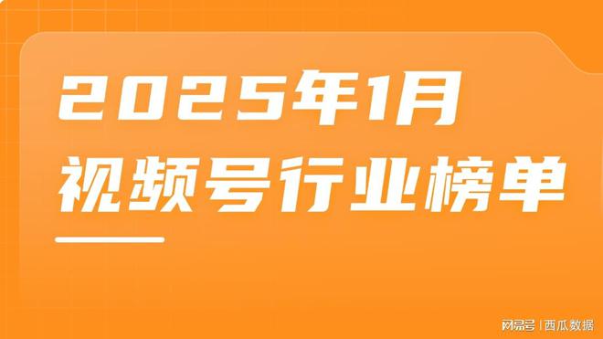 2025·1月号行业榜单出炉友望数据发布(图1)