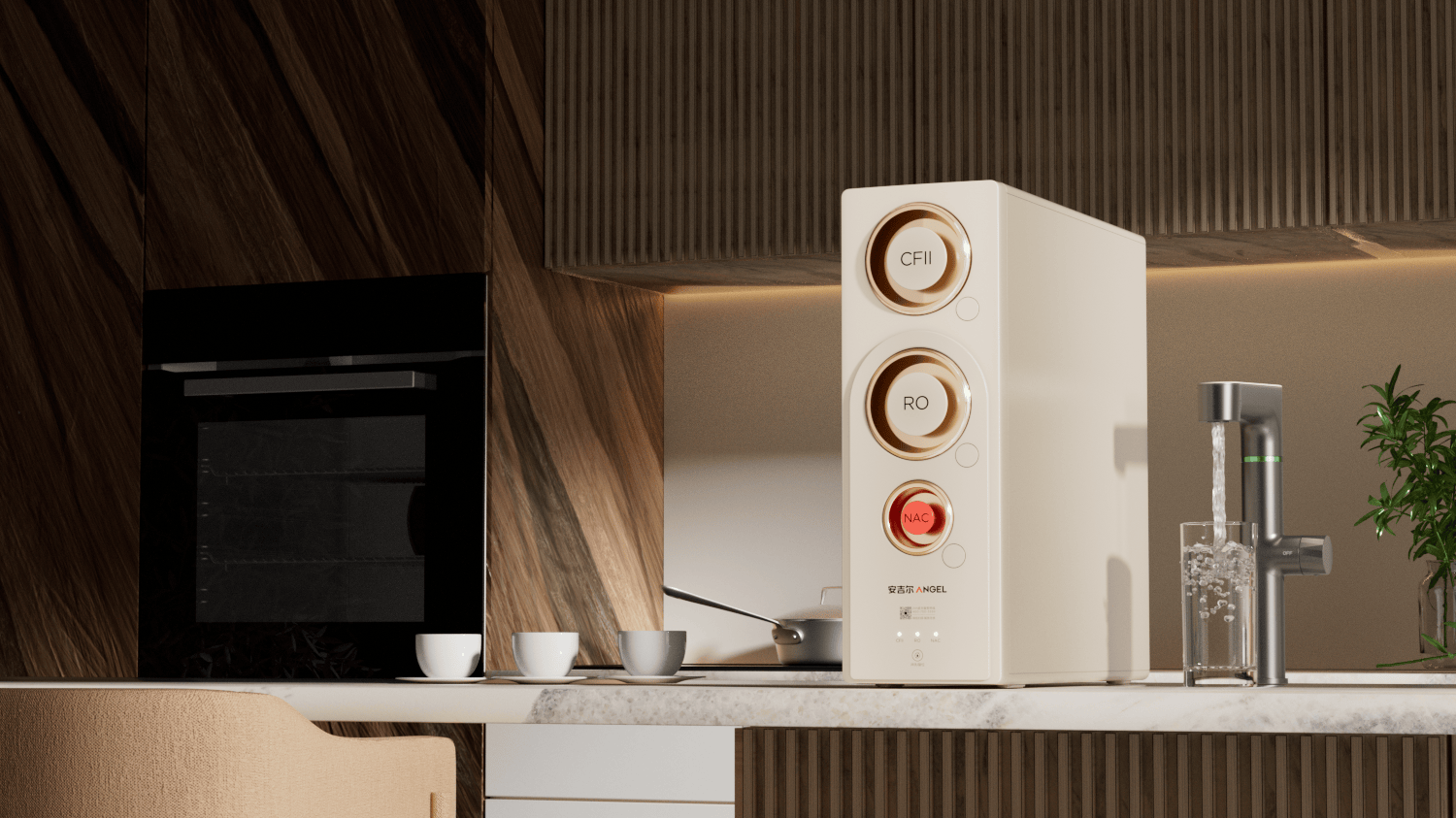 安吉尔哪吒2代：一键定制鲜矿水净水黑科技引领健康生活新风尚(图2)