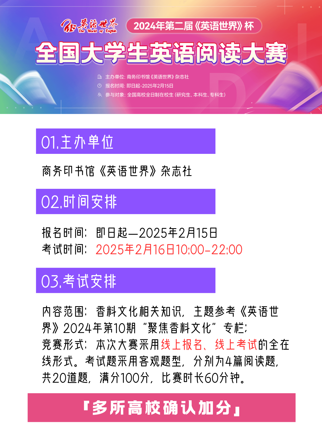 2024年第二届《英语世界》杯全国大学生英语阅读大赛(图1)