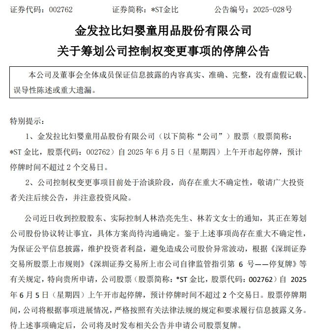 九游娱乐文化：明起停牌！002955、002762筹划控制权变更(图2)