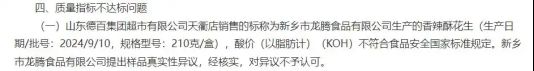 因销售产品抽检不合格德百集团再度被监管通报(图4)